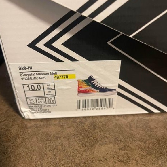 Vans x Crayola Mashup Sk8-Hi Men’s Size 10 - Picture 5 of 5